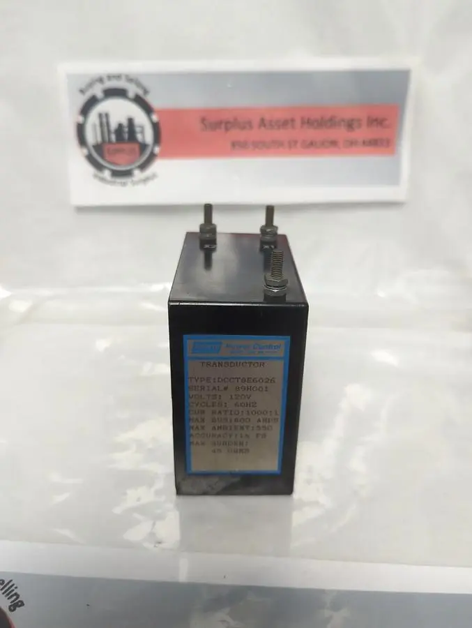 Used SPANG DCCT8E6026 Miscellaneous Equipment (Electrical & Power) Ohio US | Surplus Asset Holdings #1460430