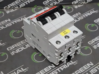 Lot of 6 ABB S203-K16 Three Pole Circuit Breakers 16A 400VAC Used