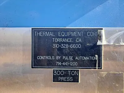 Press, Platen, Hydraulic, 300-Ton, 36” x 26” surface, 3000 PSI #S745387