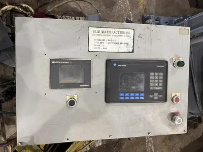 40 TON RLM MODEL #R40 4-POST CUTOFF PRESS & SERVO DIE ACCELERATOR: YOBRO #23887