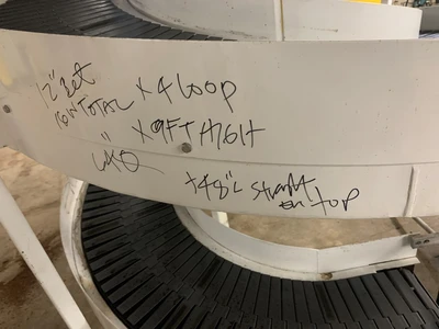 Spiral Lift Co. spiral elevator  16" total width x 9'H x 64" dia