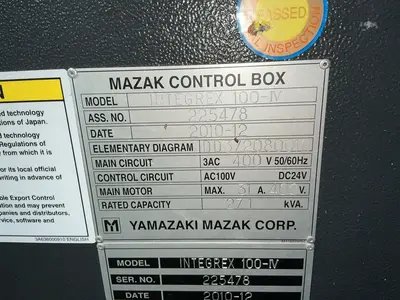 Used 2010 MAZAK INTEGREX 100IV CNC Lathes Ohio US | HGR 24 #1519998
