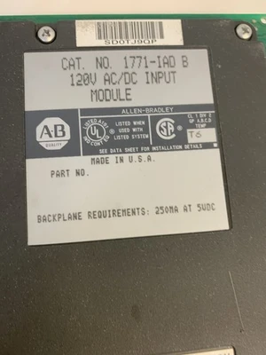 USED Allen-Bradley 1771-IQ16,1771-ID16/A,1771-IAD/B,1771-P4S