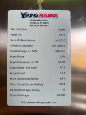 USED 2020 Viking Masek Sigma