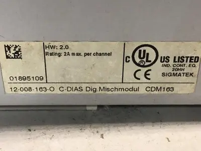 USED SIGMATEK CDM163 12-008-163-O