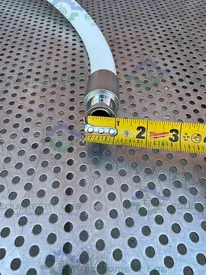 USED AFLEX PHARMALINE 9001-SC 126113 PTFE HOSE 24" W/ 3/4" SANITARY FITTING