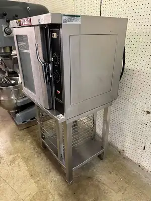 Used Vulcan Used Vulcan ET4 Electric Convection Oven with Stand 240V 1PH Electric Ovens Illinois US | Falcon Restaurant Supply #1375134
