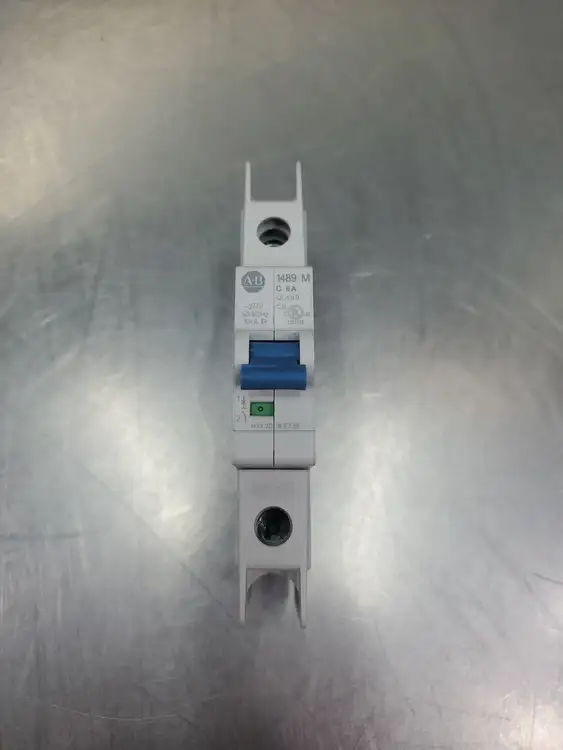 Used Allen-Bradley 1489-M1C060 SER. D 6A Din Rail Circuit Breaker Circuit Breakers | Palmetto Automation #1156471