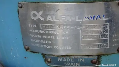 USED ALFA LAVAL MAB 205 S-24-60