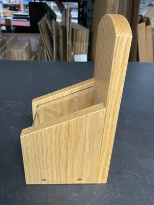 New | in-Stock Falcon Restaurant Supply New Wooden Donation Tip Collection Container Box with Lock and Clear View Window Restaurant Equipment (Miscellaneous) Illinois US | Falcon Restaurant Supply #1375062