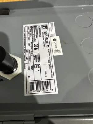 SQUARE D SIZE 0/30A COMBINATION MOTOR STARTER
