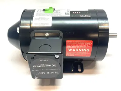USED MARATHON MOTORS BLACK MAX 3 PHASE 1/2HP MOTOR 230/460V