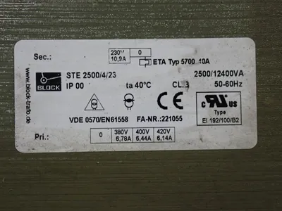 USED BLOCK STE 2500/4/23