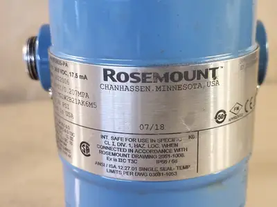 Used ROSEMOUNT 2051TG1W2B21AK6M5 Misc Electrical & Power Parts British Columbia CA | Lenmark #250027