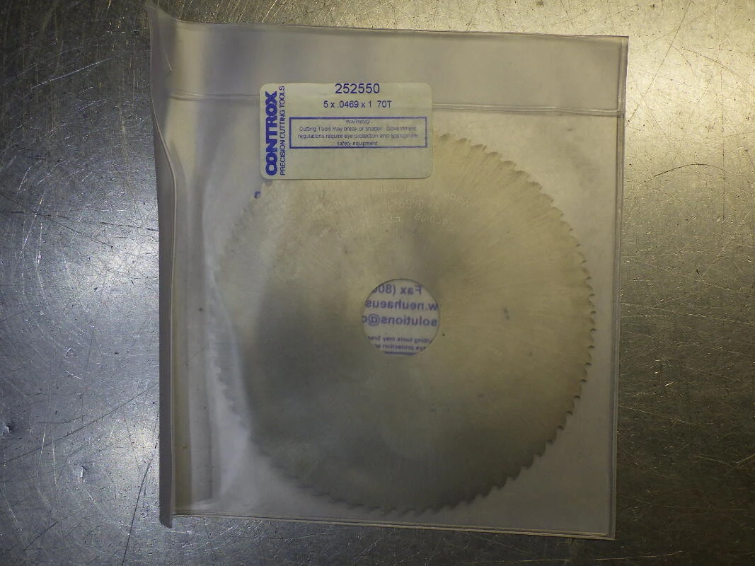 Controx 5" x 3/64" Carbide Slot Saw 1" Arbor 70 Teeth 252550 (LOC693B)