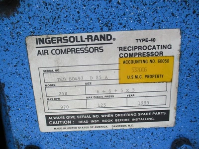 USED INGERSOLL-RAND 25B