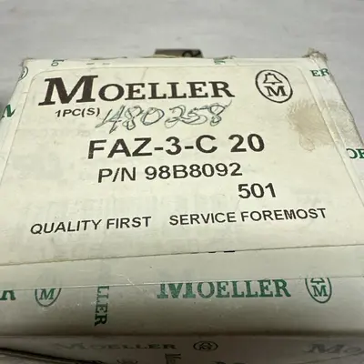 New | in-Stock MOELLER FAZ-3-C 20 Circuit Breakers | Surplus Asset Holdings #1189184