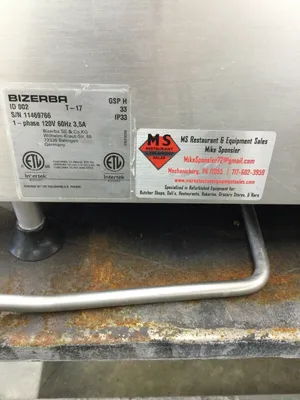 Bizerba GSPH Manual 2017 Deli Slicer Fully Refurbished!