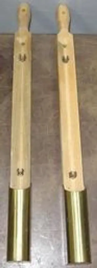 QTY. 2. WOODBACK THERMOMETER CUP CASE THERMOMETER ...