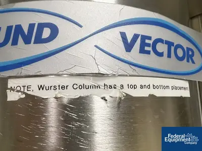USED Vector Vector Fluid Bed Dryer, Model VFC-Lab 1 Flo-Coater