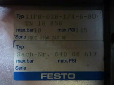 USED FESTO IFB8-02