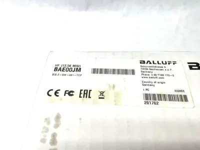 New | in-Stock Balluff Ethernet HF Communication Module, (13.56 MHz) BIS Z-GW-001-TCP PLC Input & Output Michigan US | Maverick Industrial Sales #1401993