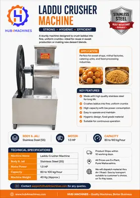 New | in-Stock Hub4 Machines Food Processing Food Processing Equipment (misc) IN | Hub4 Machines Pvt Ltd #1176209