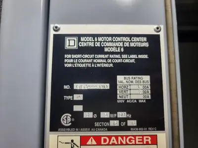 USED SQUARE D MODEL 6