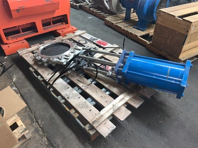 16" TL Trueline Stainless Knife Gate Valve Air Operated, New Storeroom Spare