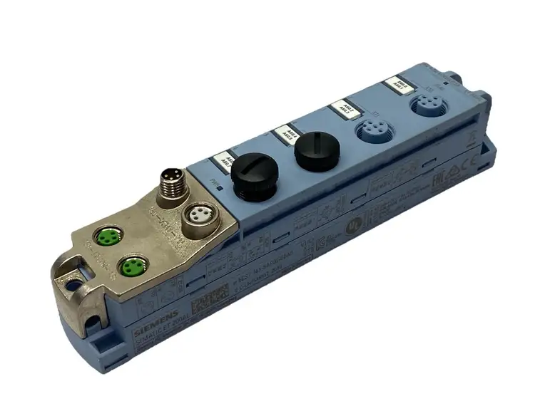Used SIEMENS SIMATIC ET 200AL DIGITAL I/O MODULE 4X M12 0.5A 24V PLC Input & Output | Maverick Industrial Sales #1106288