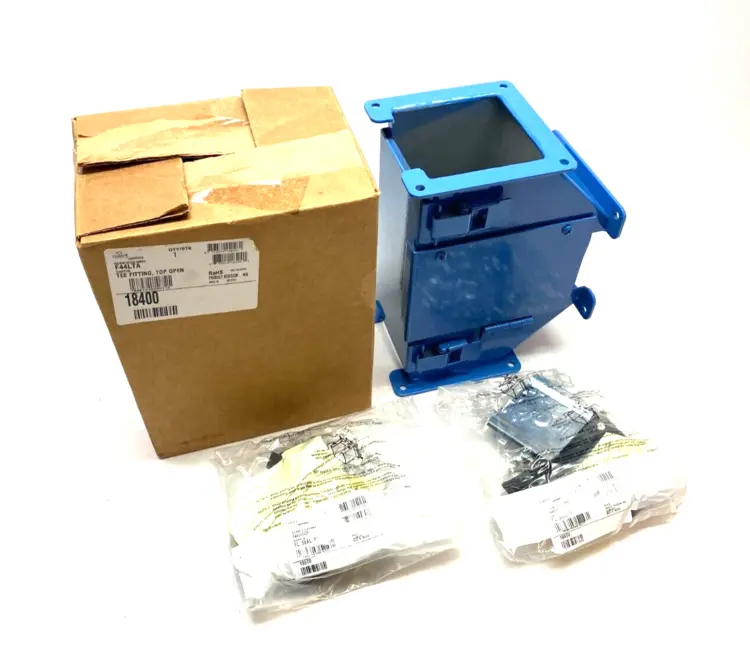 Used HOFFMAN NVENT LAY-IN TEE FITTING, TOP OPEN HINGED COVER Valves/Fittings | Maverick Industrial Sales #1113577
