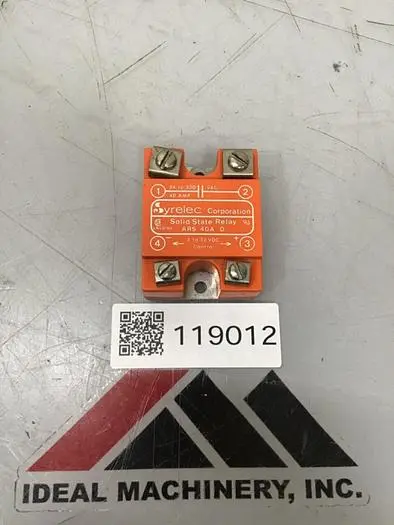 Used YRELEC ARS40AD Relays & Switches Michigan US | Ideal Machinery #705084