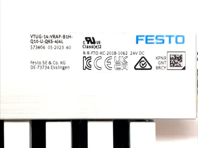 USED FESTO PNEUMATIC MANIFOLD ASSEMBLY
