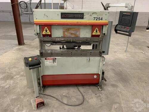 Used 1998 ACCURPRESS 7254 Press Brakes Florida US | Southern Fabricating Machinery Sales, Inc. #148815