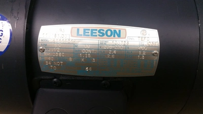 LEESON .5 HP, 1140 RPM, D56C FRAME MOTOR