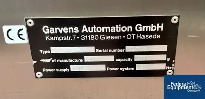USED Garvens Garvens Checkweigher, Model S2