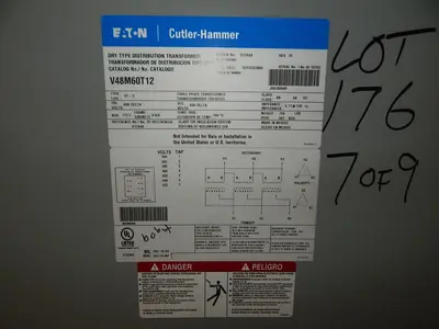 Used EATON V48M60T12 Distribution Transformers Texas US | Aucto #1308443