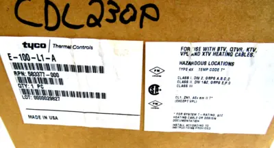 NEW TYCO RAYCHEM E-100-L1-A END SEAL KIT E100L1A