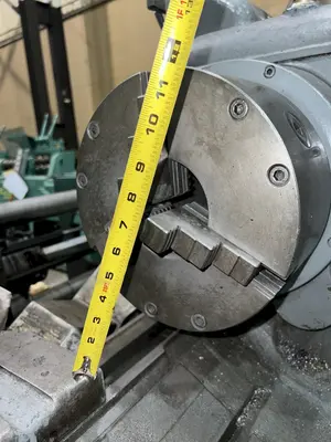 15" X 32" MANNAIONI MAN-AU-CYCLE THREADING LATHE, 4" HOLE: STOCK #16992