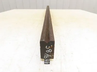 Press Brake Die 38-5/8" Long 90° V 3/8" W 3/16" D 1-3/4" H 1/2" Tang