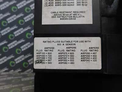 USED SQUARE D MXL36450