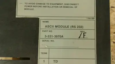 Cincinnati Milacron ASCII Communication Module, 3-531-3970A AUC