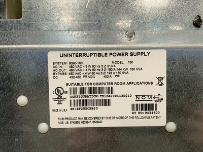 Used EATON 160 Uninterruptible Power Supplies Ohio US | HGR 24 #1549531