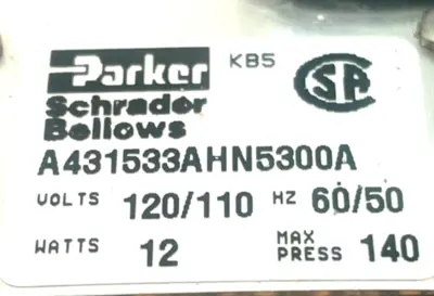 NEW PARKER A431533AHN5300A SOLENOID VALVE 120/110V 60/50HZ