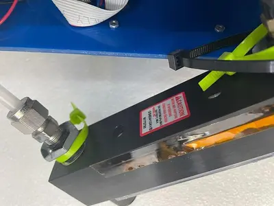PNEUMATIC ACTUATOR WITH FLOW SWITCH, DIGITAL READOUT, ECOTECH VALVE AND KEY INST