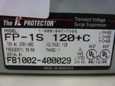 USED INNOVATIVE TECHNOLOGY INC FP-1S 120+C