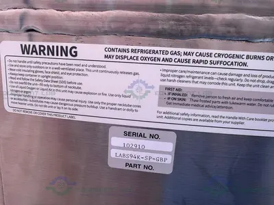 USED WORTHINGTON INDUSTRIES LABS-94K  LIQUID NITROGEN CRYOGENIC STORAGE TANK