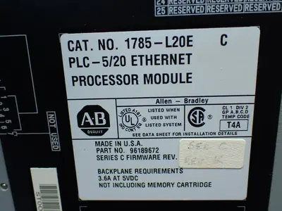 USED ALLENBRADLEY 1785L20E