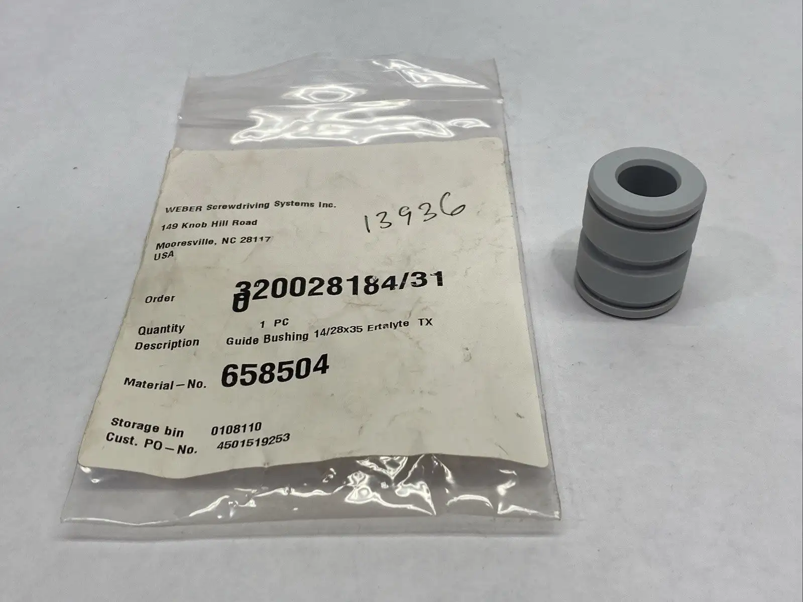 New | in-Stock WEBER SCREWDRIVING SYSTEMS 658504 Valves/Fittings | Maverick Industrial Sales #1109528
