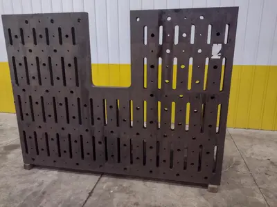 72" X 96" X 3" THICK ANGLE PLATE: STOCK #23548